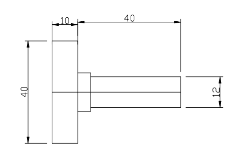 Kietlydinio T tipo griovelio freza 12×40×H10 2T